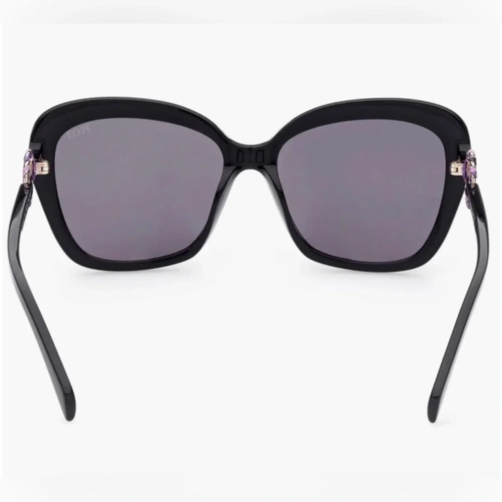 Emilio Pucci Black Oversized Cat-Eye Sunglasses